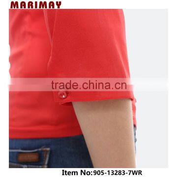 2015 New Images of Ladies Casual Tops Lace Casual Shirt photo-4