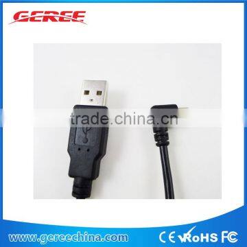 Mini USB Male 90 degree right Angle To USB Male