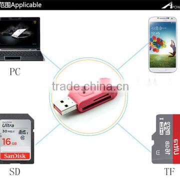 Universal Card Reader Mobile Phone PC Card Reader Micro USB OTG Card Reader OTG TF / SD Flash Memory Wholesale photo-3