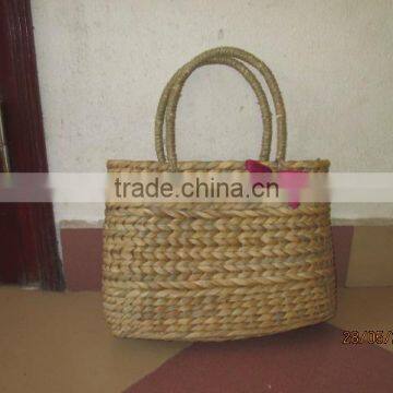 Beautiful Water Hyacinth Handbag, Useful Water Hyacinth Bag With Handles, Attractive Looking, Good Price photo-2