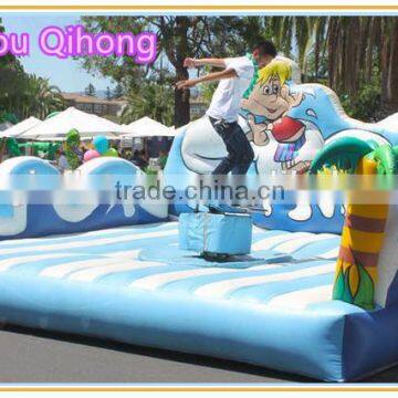 used commercial grade inflatable surf mat, inflatable surf simulator for outdoor playground, inflatable surf