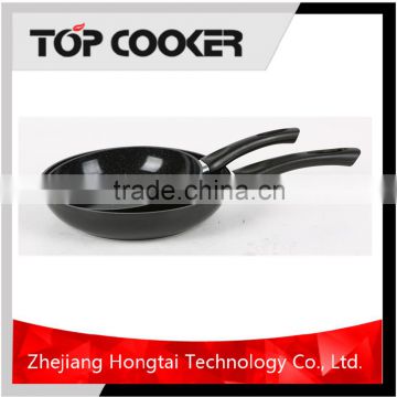 Forged aluminum ceramic marble coating frying pan