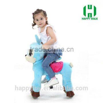 HI EN71 Wholesale Plush Unique Outdoor Ride on Horse Toys for Kids photo-2