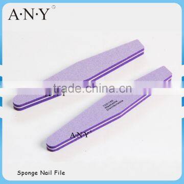 Purple Nails Care Shaping and Polishing Sponge Nail Beauty Files 100/180 Sand