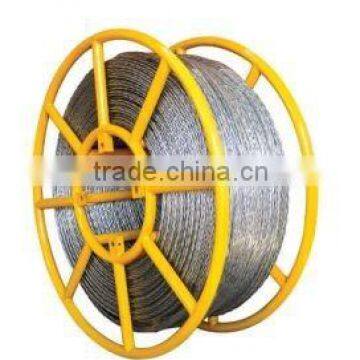 Anti-twisting braided steel rope