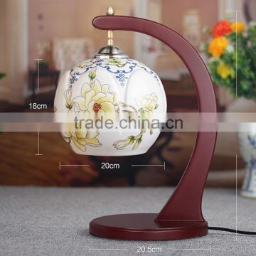 China porcelain white ball bedsid home decor kids night lamp