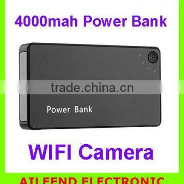 New Arrival Real 4000mah Power Bank 720P Portable Mini Wifi Camera