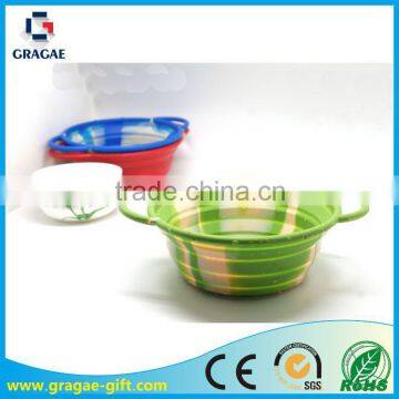 silicone pet bowl silicone container Dog basin