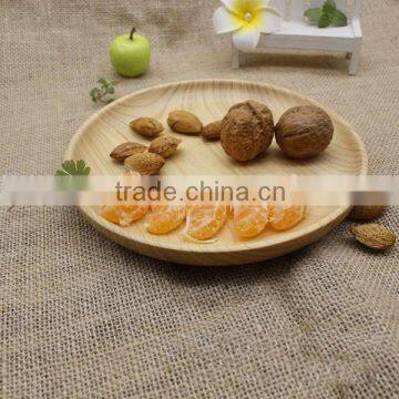 Afternoon tea wood circular candy dish small sauce dishes cutlery