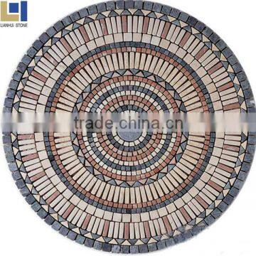 tile round mosaic medallion floor patterns