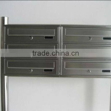 Stainless steel free standing mailbox