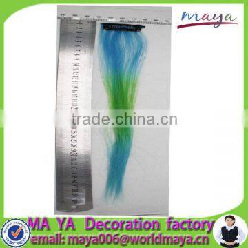 The hot sale green chemical fiber hairpiece&hair extension