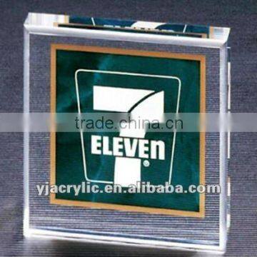 plexiglass block