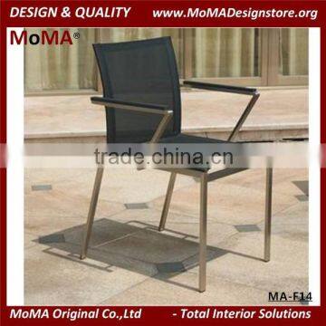 MA-F14 Wholesale Outdoor Furniture Stainless Steel Arm Chair