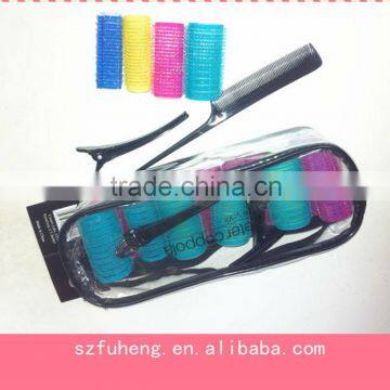 Package makeup hair roller and hair clip