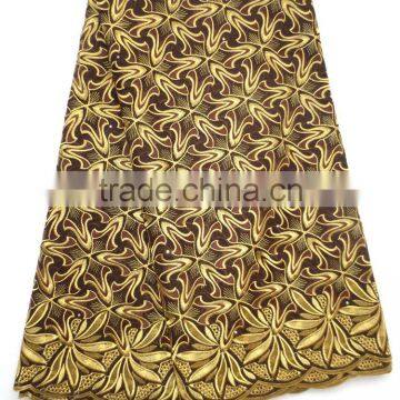 2016 Top Sale Fashion Heavy High Quality African Lace Fabric Swiss Voile Lace