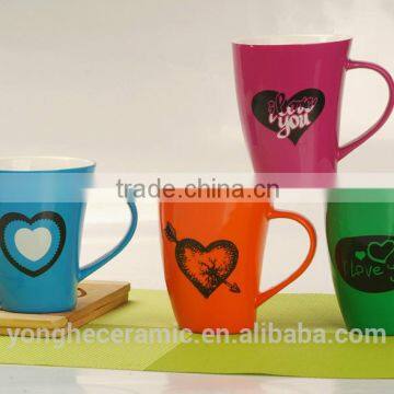 Factory wholesale A GRADE Shiny color mugs with logo printing