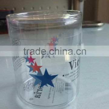 Custom Clear plastic round box