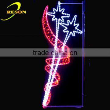 2014 Latest design outdoor decoration led pole light