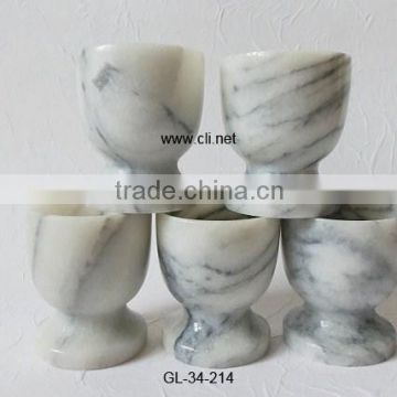 Sunny Grey Marble Wine Glass Set of 6 in Wholesale