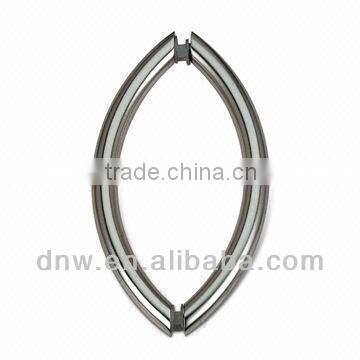Push pull glass door handle