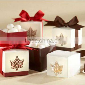 wedding favor--Maple Leaf Boxes Favor Boxes