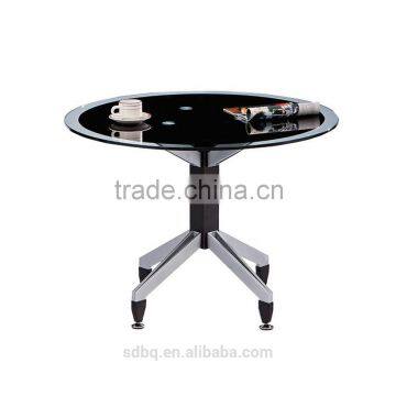 PT-M001 Small round tempered glass coffee table at best price