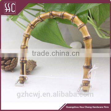 Newest design bamboo purse handle bag accessories