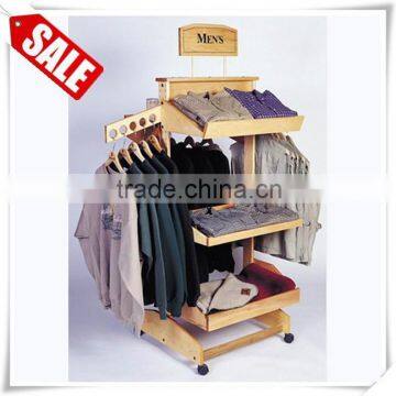 Apparel Wooden Slatwall Display