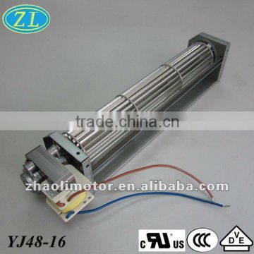 Cross flow fan Small motors Fan motorYJ48-16 for fireplace,ventilation,heater,cooler,air conditionerUL CUL VDE ROHS CCC CE