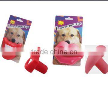 2016 new design toy plastic lips for dog