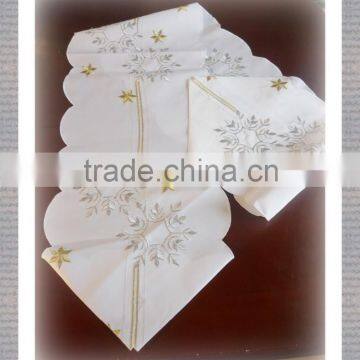 Cheap 100% Polyester Custom Embroidery Pattern Dining Table Cover photo-2