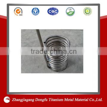 titanium tube coil for heat exchanger/titanium coil supplier/titanium tube for condenser