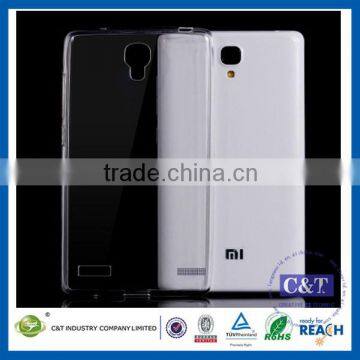 C&T Rubber Ultra-Slim Crystal Clear Back Case for xiaomi redmi note cover