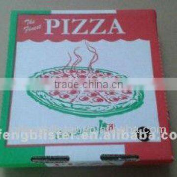 High Quality E-flute Custom Corrugated Pizza Box/different Size Pizza Box With Logo