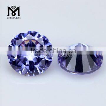 Top Machine Cut Round 8.0mm Lavender Cubic Zirconia Wholesale