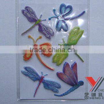 dragonfly foam sticker, sticker foam, layer puffy sticker