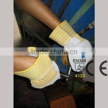 Cow Split Leather Half Lined Full Palm Labor Glove photo-3