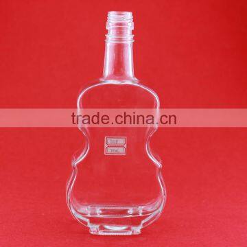 Great capacity lovely volin shape bottles map shape spirit bottle musketry shape bottle 500ml