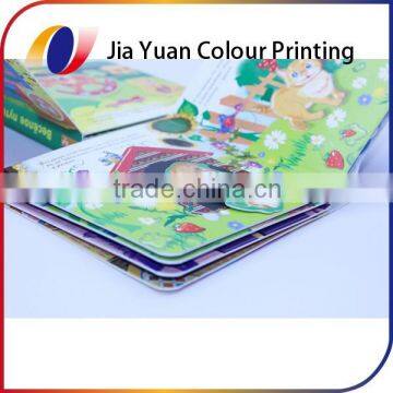 Custom board book printing service puzzle story book with diecut spacers