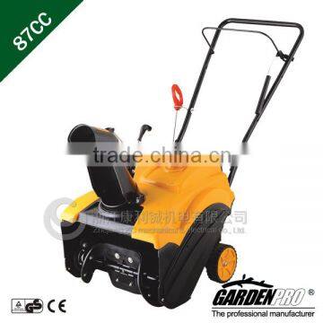 Single Stage Gasoline Snow Thrower, electric start,87cc