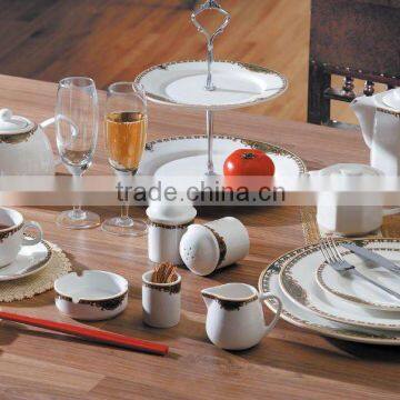 G57 restaurant wholesale white table dinner set porcelain