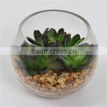 Gift Party Decoration Artificial Plant Round Terrarium