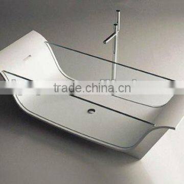 Glass Stone Bathtub,transparent Glass Bathtub