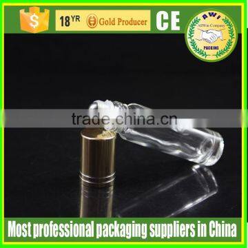 Transparent Glass Roll on Bottles 10ml With Metal Screw Cap photo-5