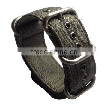 New Changeable Interchangeable Canvas Eyelets Watch Strap