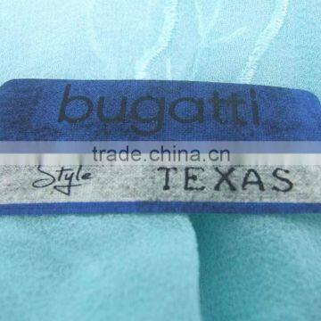 customer like wonderful design fabric label