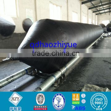 Inflatable marine rubber airbag for ship launching