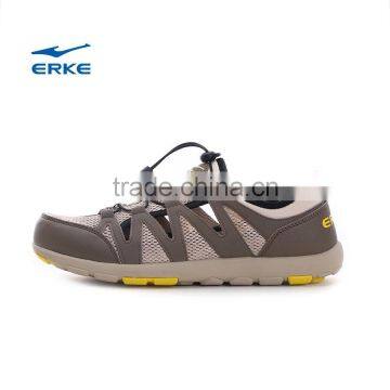 ERKE summer adventurous closed toe beachwalk mens outdoor sandals outdoor hiking sandal sport shoes with bungee lacing system