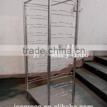 Utility Stainless Steel Tray Trolley